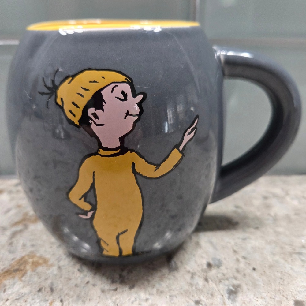 Dr. Seuss Oh The Places You'll Go! Coffee Mug Gray Yellow
